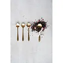 Creative Co-Op - CCO CCO HG - Stainless Steel Flower Shaped Spoons, Set of 3