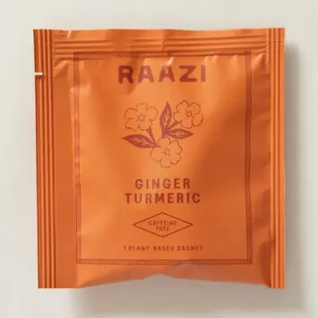 Raazi Tea - RAT RAT FAD - Single Ginger Turmeric Individually Wrapped Tea Bag