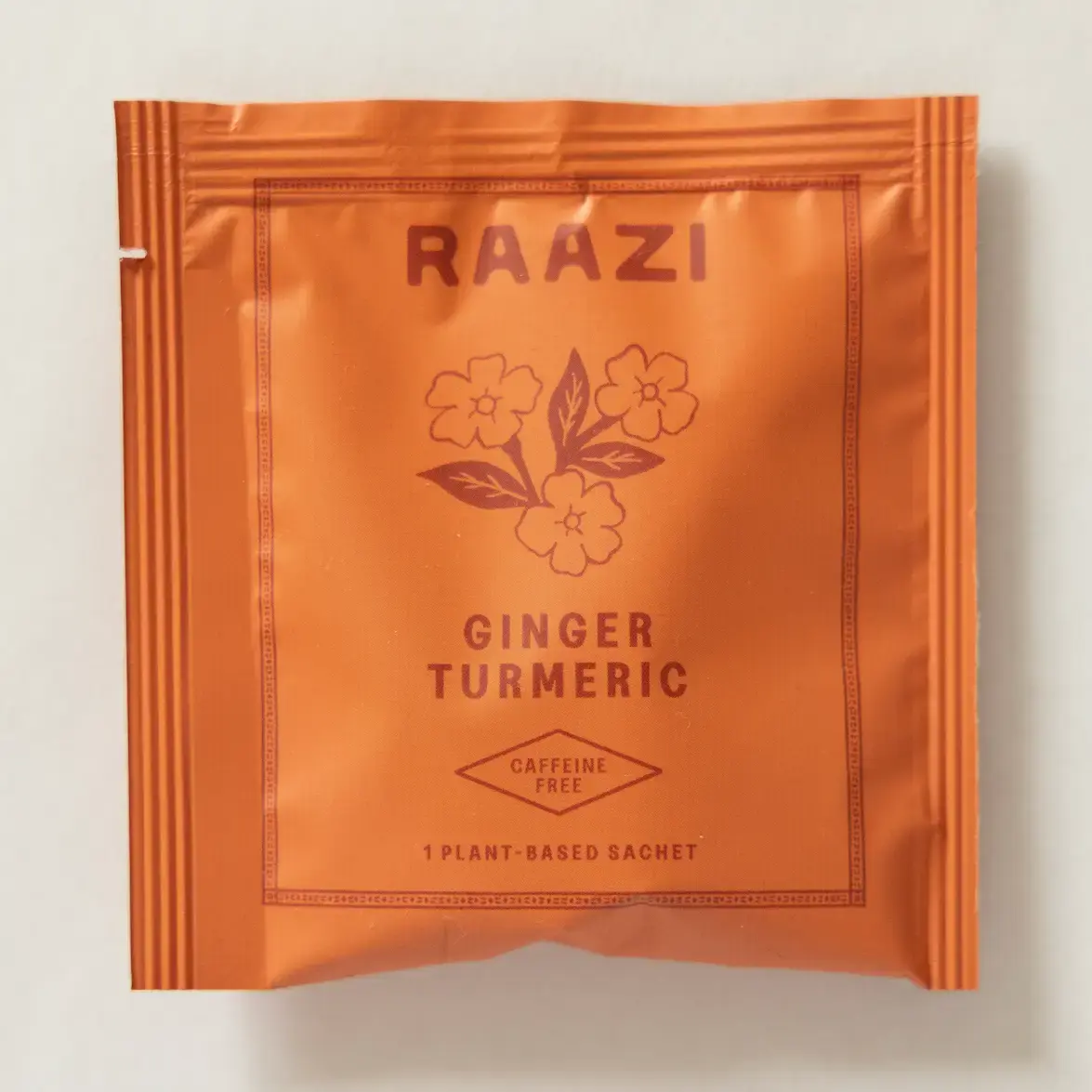 Raazi Tea - RAT RAT FAD - Single Ginger Turmeric Individually Wrapped Tea Bag