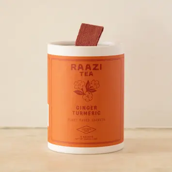 Raazi Tea - RAT RAT FAD - Ginger Turmeric Tea, 12 Bags