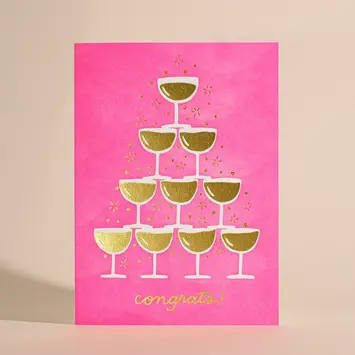 Half Pint Studio - HPS HPSGCCO0002 - Champagne Congrats Card