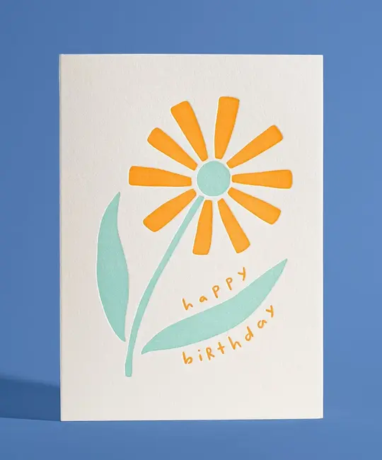Half Pint Studio - HPS HPSGCBI0005 - Flower Birthday Card