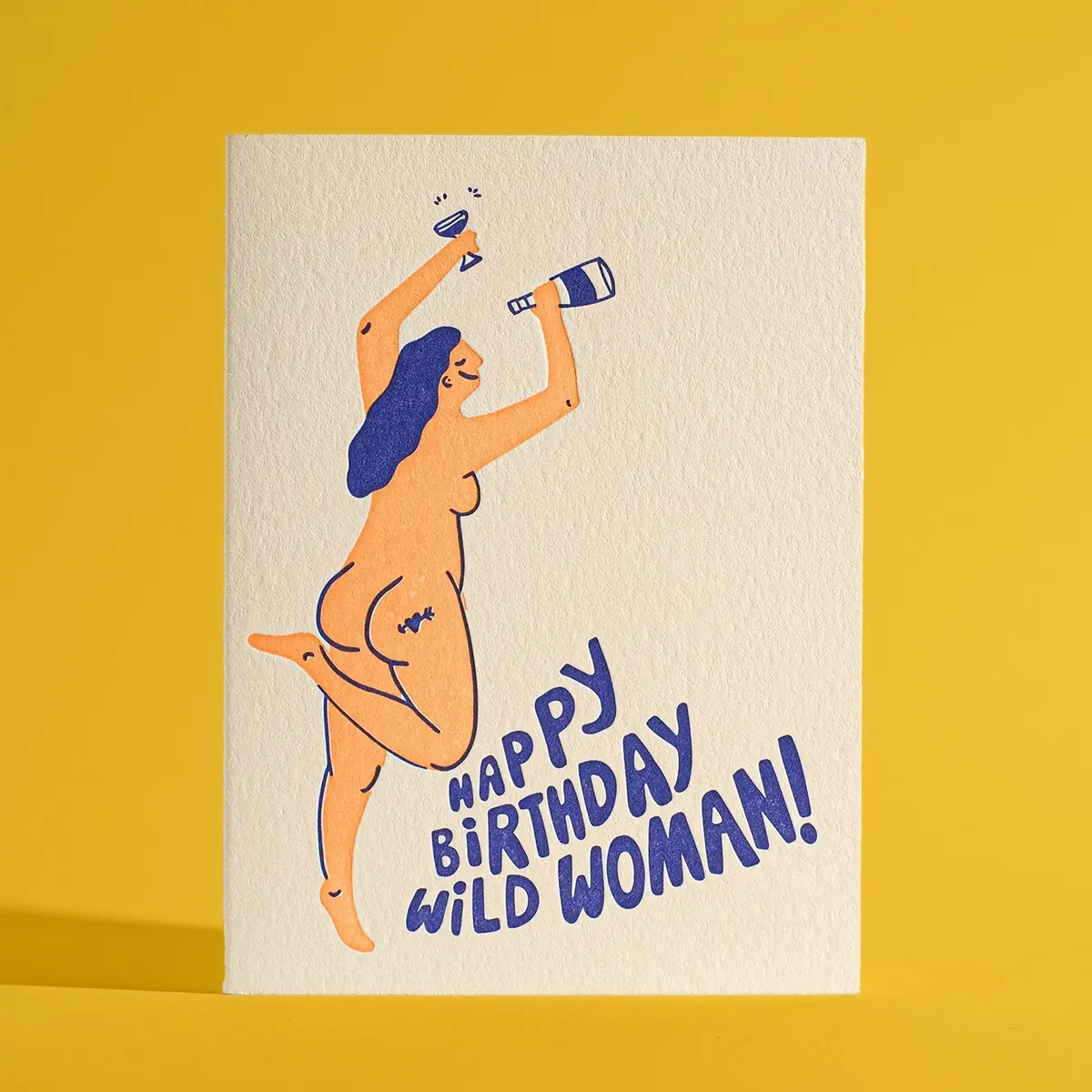 Half Pint Studio - HPS HPSGCBI0002 - Wild Woman  Birthday Card