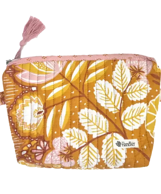 Handker Bandanas / Hemlock Goods - HB HB BA - Tawny Quilted Zipper Pouch