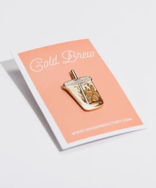 Love & Victory - LV LV ACEP - Cold Brew/Iced Coffee Enamel Pin