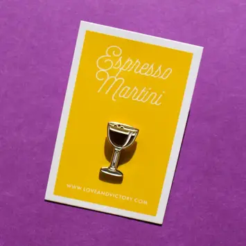 Love & Victory - LV LV ACEP - Espresso Martini Enamel Pin