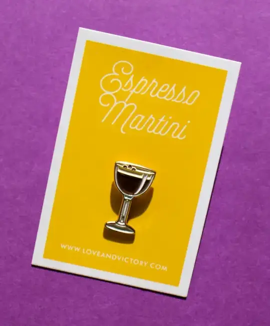 Love & Victory - LV LV ACEP - Espresso Martini Enamel Pin