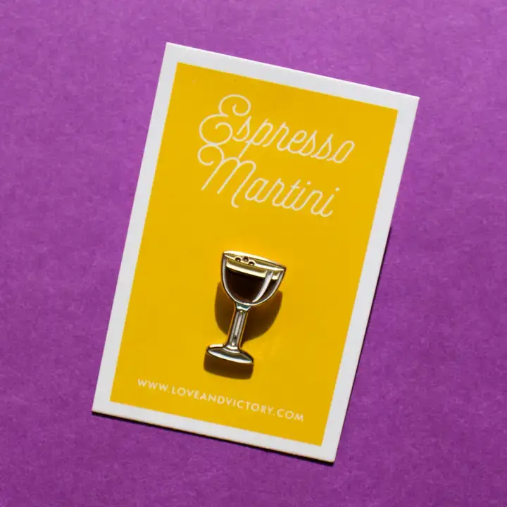 Love & Victory - LV LV ACEP - Espresso Martini Enamel Pin
