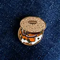 Love & Victory - LV LV ACEP - Bagel & Lox Enamel Pin