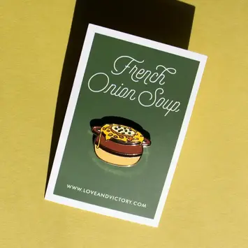 Love & Victory - LV LV ACEP - French Onion Soup Enamel Pin