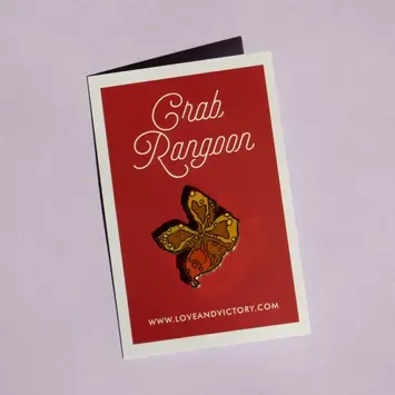 Love & Victory - LV LV ACEP - Crab Rangoon Enamel Pin