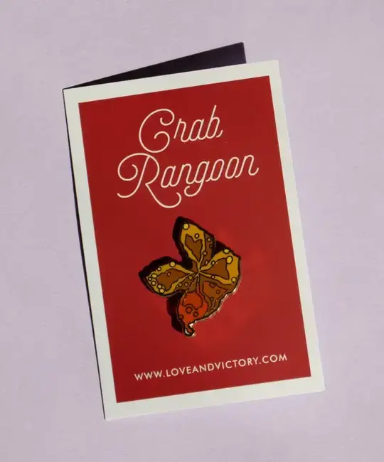 Love & Victory - LV LV ACEP - Crab Rangoon Enamel Pin