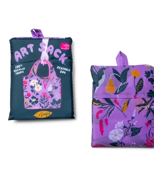 Yellow Owl Workshop - YOW YOW BA -  Floral Art Sack Eco-Friendly Reusable Tote by Banquet Workshop