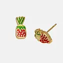 Yellow Owl Workshop - YOW YOW JE - Strawberry and Strawberry Candy Stud Earrings
