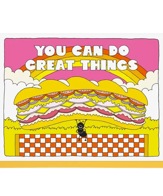 Lucky Horse Press - LHP LHPGCFR0018 - You Can Do Great Things Ant with Sandwich