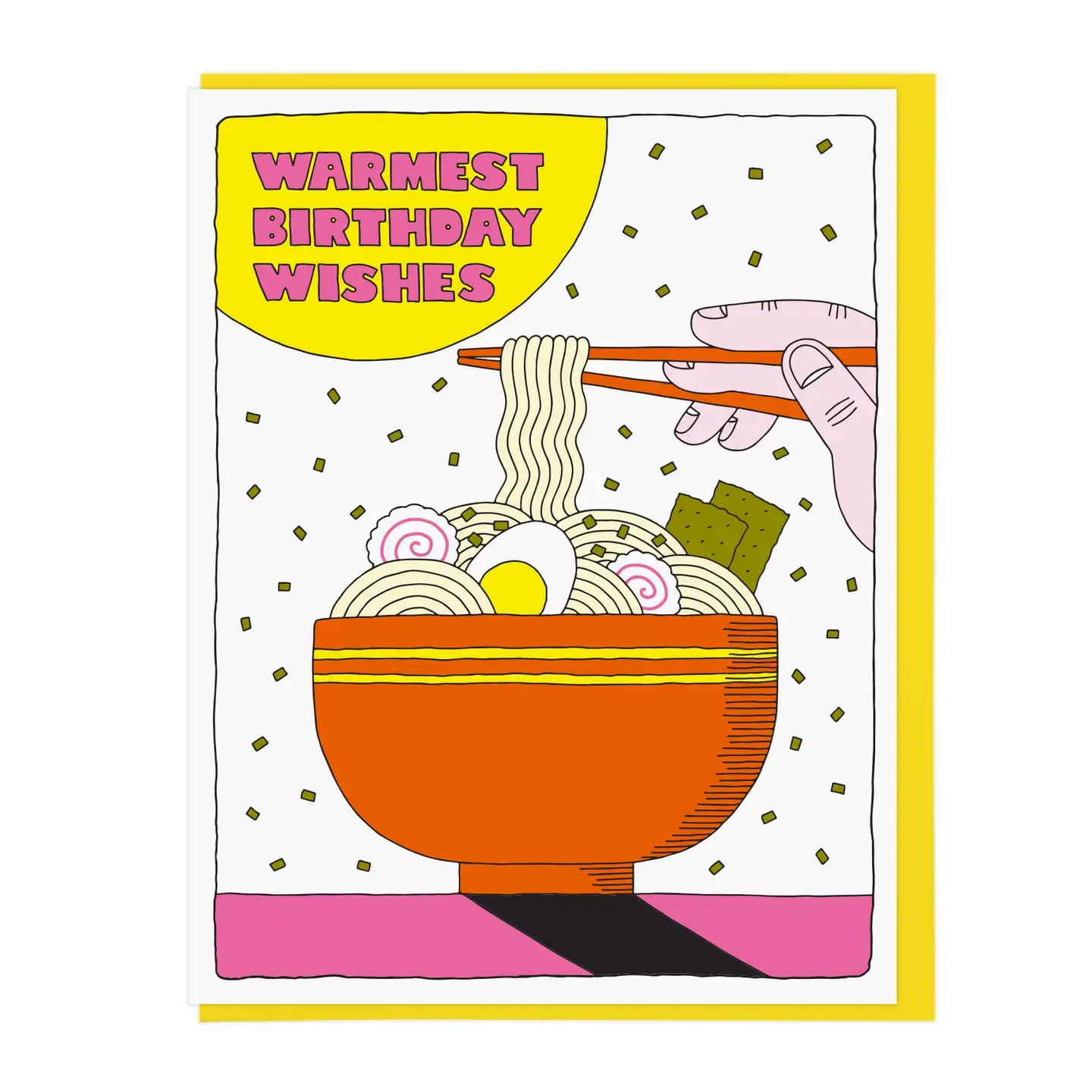 Lucky Horse Press - LHP LHPGCBI0057 - Ramen Warmest Wishes Birthday Card