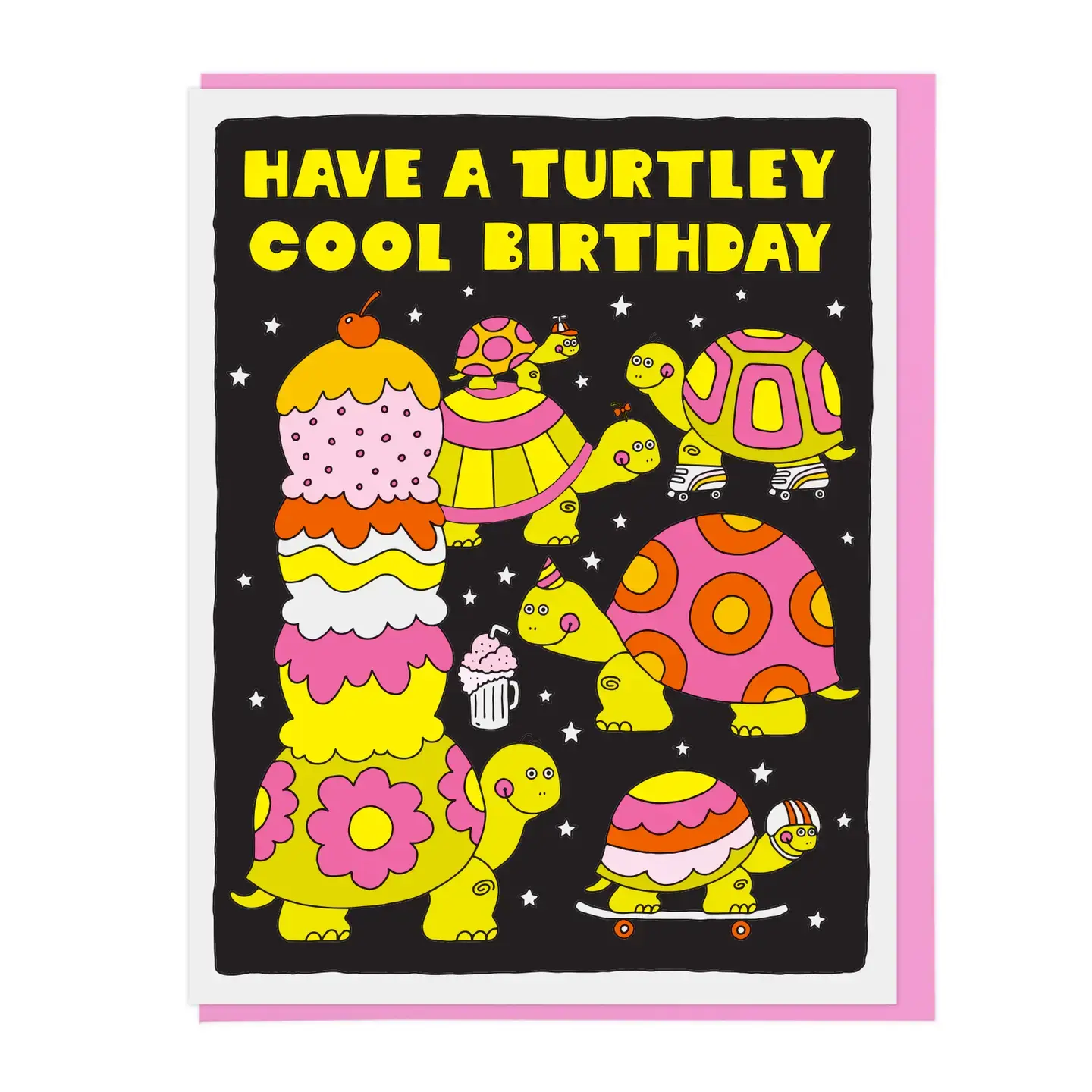 Lucky Horse Press - LHP LHPGCBI0048 - Turtley Cool Turtle Birthday Card
