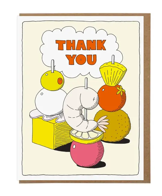 Lucky Horse Press - LHP LHPGCTY0009 - Appetizers Thank You Card
