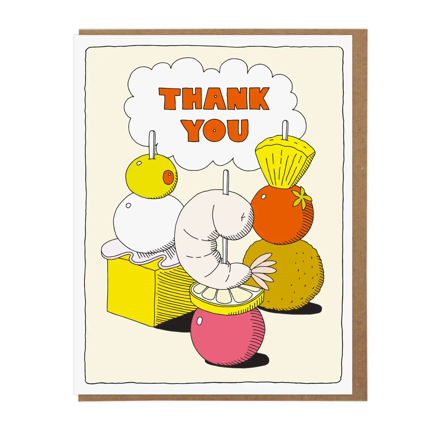 Lucky Horse Press - LHP LHPGCTY0009 - Appetizers Thank You Card