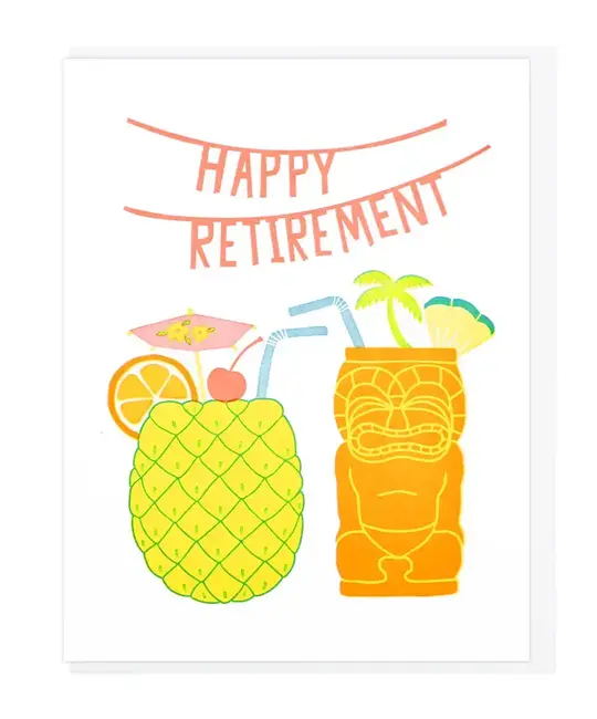 Lucky Horse Press - LHP LHPGCRE0001 - Tiki Cocktails Retirement Card