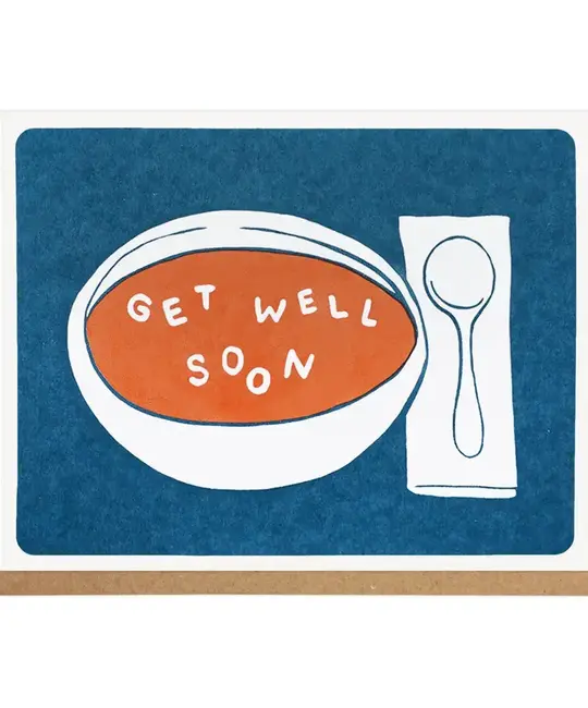 Lucky Horse Press - LHP LHPGCGW0013 - Get Well Soon Soup Card