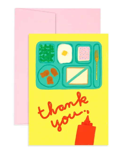 Carolyn Suzuki - CSU CSUGCTY0006 - Cafeteria Times Lunch Staff Thank You Flat Card