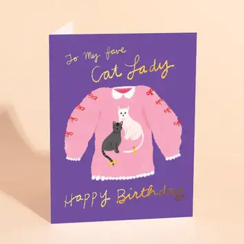 Carolyn Suzuki - CSU CSUGCBI0026 - Cat Lady Birthday Card