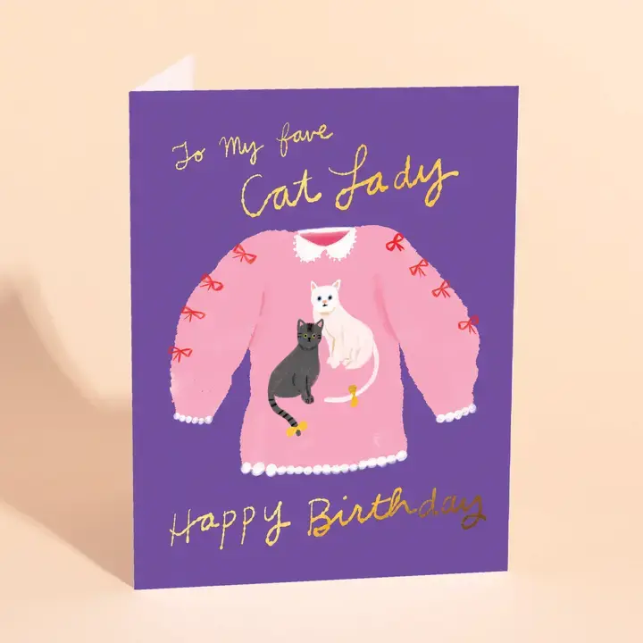 Carolyn Suzuki - CSU CSUGCBI0026 - Cat Lady Birthday Card