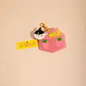 Carolyn Suzuki - CSU CSU ACKC - Cat Milk Everywhere Charm Key Chain