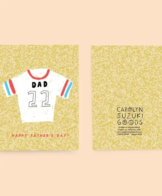 Carolyn Suzuki - CSU CSUGCFD0007 - Dad's Jersey Father's Day Card