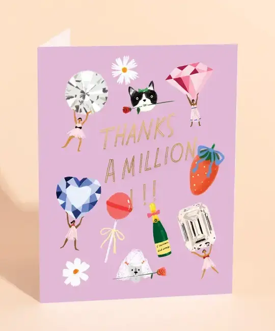 Carolyn Suzuki - CSU CSUGCTY0007 - Fancy Schmancy Thank You Card