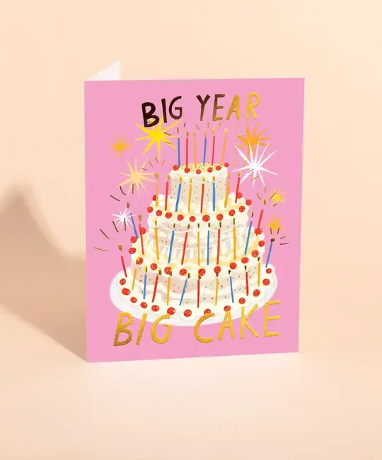 Carolyn Suzuki - CSU CSUGCBI0029 - Big Year Big Cake Gigantic Birthday Card