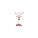 Creative Co-Op - CCO CCO HG - Petal Shaped Two-Tone Tall Stemmed  8 oz. Wine Glass, Bright Red and Blush Pink