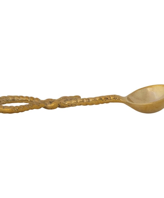 Creative Co-Op - CCO CCO HG - Rope Shaped Handle Spoon, Brass