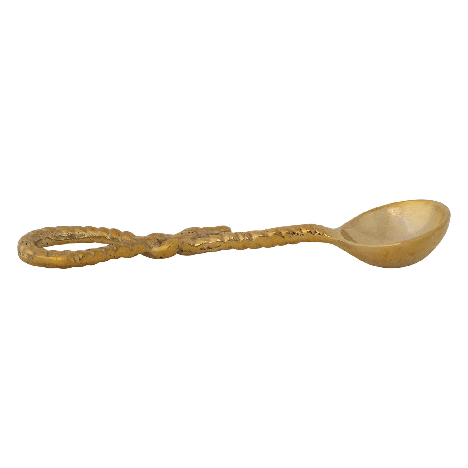 Creative Co-Op - CCO CCO HG - Rope Shaped Handle Spoon, Brass