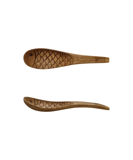 Bloomingville - BLO BLO HG - Carved Fish Spoon, Acacia Wood