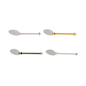 Creative Co-Op - CCO CCO HG - Ribbed Glass Spoon, Single Assorted Color