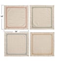 Creative Co-Op - CCO CCO HGKL - Grecian Multi-Color Embroidery Cotton Napkins, Set of 4