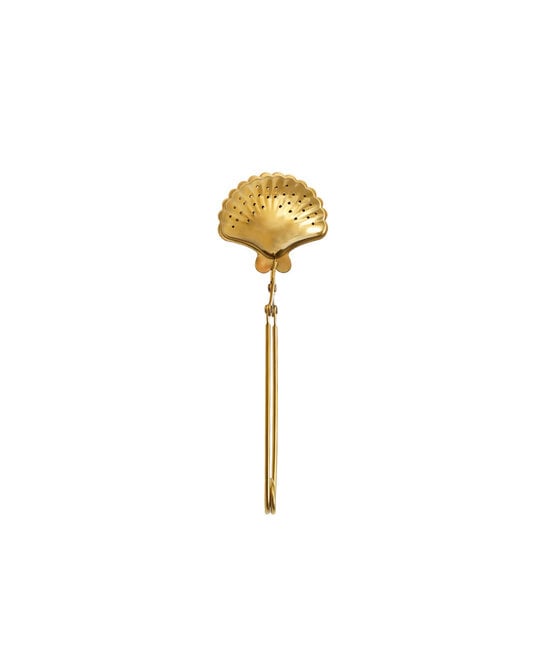 Creative Co-Op - CCO CCO HG - Shell Shaped Loose Tea Infuser, Gold Finish