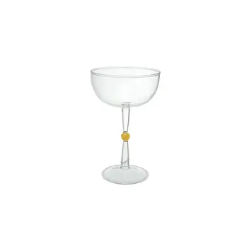 Bloomingville - BLO BLO HG - Ball Stemmed Coupe Martini Glass, 4 oz.