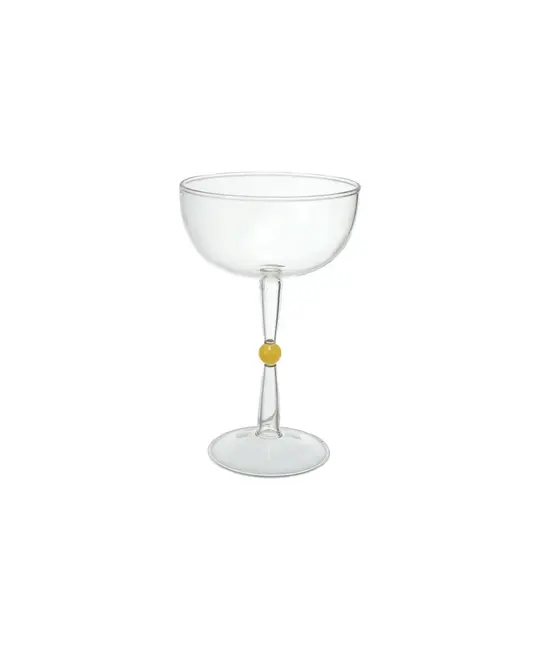 Bloomingville - BLO BLO HG - Ball Stemmed Coupe Martini Glass, 4 oz.