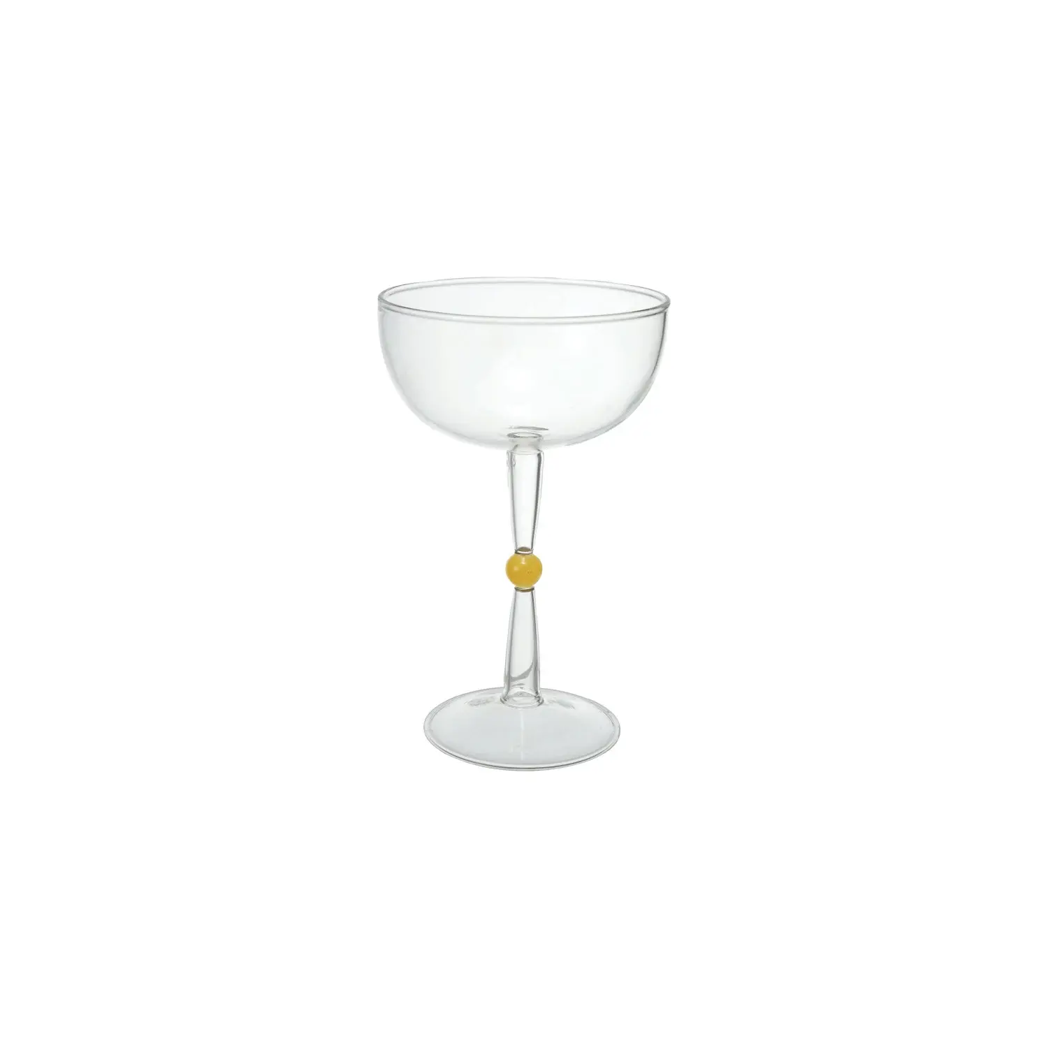 Bloomingville - BLO BLO HG - Ball Stemmed Coupe Martini Glass, 4 oz.
