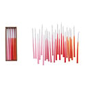 Creative Co-Op - CCO CCO CATA - Red/Pinks Ombre Two-Tone Thin Taper Candle (1/2" Round)  Box Set of 24, Unscented 10" tall