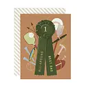 Amy Heitman Illustration - AHI AHIGCFD0014 - All Around Best Dad Ribbon Father's Day Card