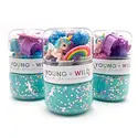 Young + Wild and Friedman - YWF RESTOCKING SOON! Unicorn Grab & Go Sensory Dough Jar (Blue)