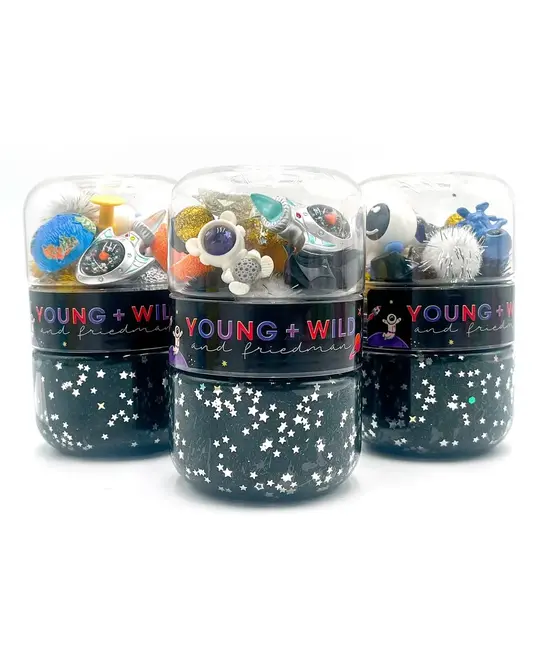 Young + Wild and Friedman - YWF RESTOCKING SOON! Outer Space Grab & Go Sensory Dough Jar