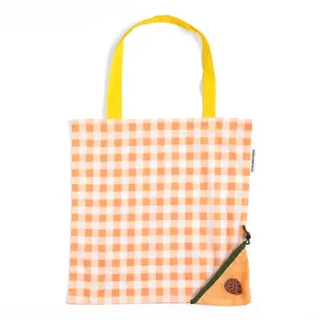 Paper Farm Press - PFP PFP BA - Peach Foldable Market Tote Reusable Bag