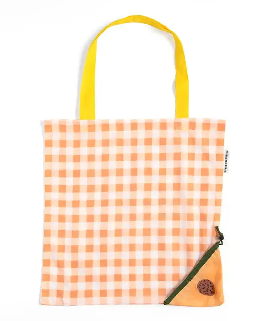 Paper Farm Press - PFP PFP BA - Peach Foldable Market Tote Reusable Bag