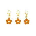 Glad & Young Studio - GYS GYS ACKC - Flower Leather Bag Charm Key Chain, Turmeric