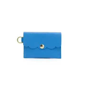 Glad & Young Studio - GYS GYS BA - Solid Leather Dot Wallet, Sky Blue